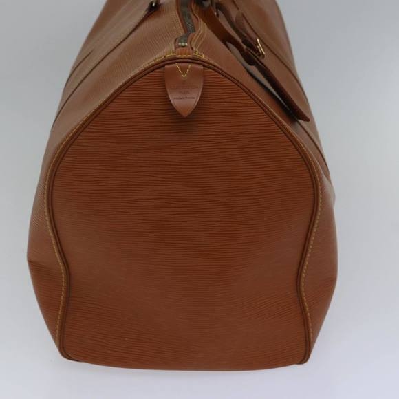 LOUIS VUITTON Epi Keepall 60 Boston Bag Brown Zipangu Gold M42948 LV Auth ki4860 - Picture 4 of 16